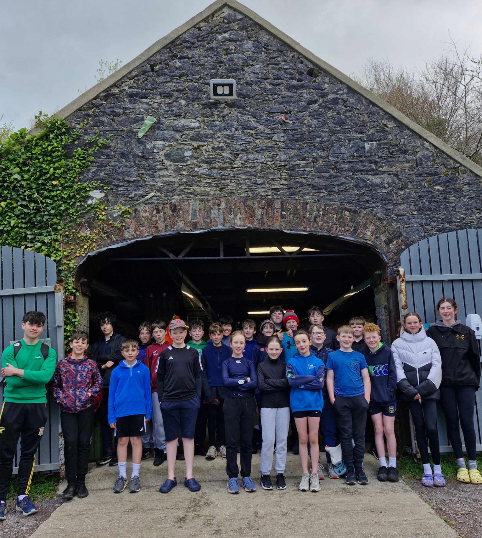 Muckross junior squad on the dock